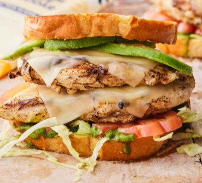 Chicken cheddar sandwich